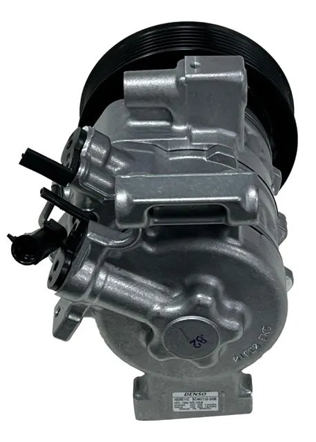 COMPRESSOR AR CONDICIONADO DENSO TOYOTA HILUX 2.72.8 2016 POLIA 7PK PRETA 120125MM - Image 2